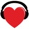 Heart music headphones