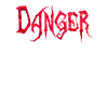 Danger red polygons