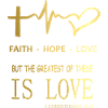 FAITH HOPE LOVE - GOLD