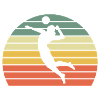 Volleyball jump spike silhouette gift