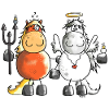 Teufel Vs Engel Pferde - Pferd