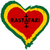 Love Heart with Rastafarian Symbolism