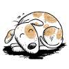 Drolly Jack Russell dog cartoon