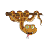Snake cartoon branch depend on hypnosis Kaa