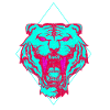 Neon Tiger face gift