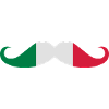 Italien Flagge Moustache