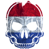 MMJ Netherlands flag skull