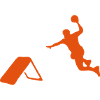 Tchoukball Silhouette Schatten