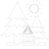 Roof tent motif - white
