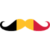 Belgium flag - Mosutache