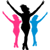 Femmes filles 3 Läuferinen