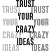 Trust Your Crazy Ideas Quote
