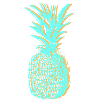 Sun holiday pineapple 3D