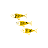 poisson frais cadeau jaune