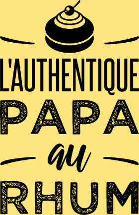 T-shirt L'Authentique Papa au Rhum. Le cadeau parfait pour la Fête des Pères ou un anniversaire. Célébrez votre super papa avec humour et st...