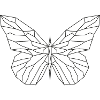 Geometric Butterfly Sticker