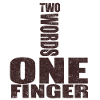 one finger