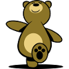 Teddy bear go hiking