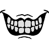 Grinning Evil Horror Mouth Smile Comic Teeth