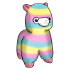 Peluche lama alpaga arc-en-ciel lama