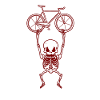 Cadeau squelette vélo ou vélo