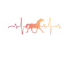 Horse heart EKG heartbeat