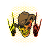 Skull Skeletal Hands
