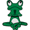 Frog meditation yoga
