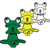 Frog yoga meditation relaxation
