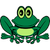 Sweet funny frog