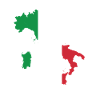 Italia Mappa Bandiera Italiana Regalo