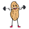 Peanut Peanuts Bodybuilder Sports