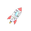 Kunterbunte Rakete im Orbit