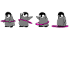 Pinguin Hula Hoop