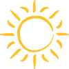 Schöne Gelbe Sonne