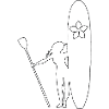 Stand Up Paddling Girl