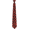 Cravate noire avec coeurs