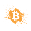 Bitcoin Kryptowährung Krypto Farbklecks