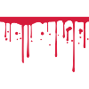 Blood drops underlined line