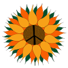 Hippie, Peace and Sunflower