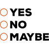 Yes no tick