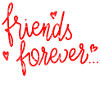 Beste Freunde für immer herzen