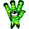 Alien Hand Farbe