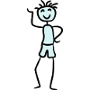 Happy cool boy
