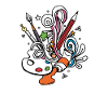 Künstler Farbpalette