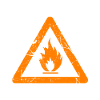 Flammable symbol textures gift
