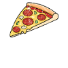 I Love Pizza mit Grunge-Effekt