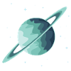Planet Space Saturn Gift