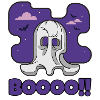 Booo fantôme Halloween effrayant