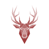 Deer polygon origami
